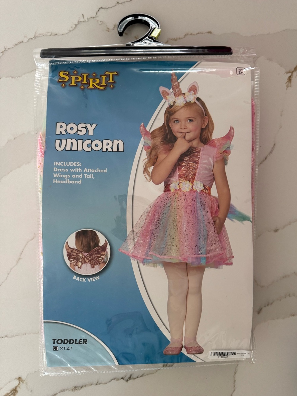 Spirit Rosy Unicorn Toddler Costume - 3T-4T